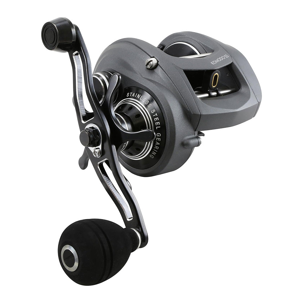 Okuma Komodo SS Large Capacity Low Profile Baitcaster, KDS-364P, 150 yds-20LB, Power Handle