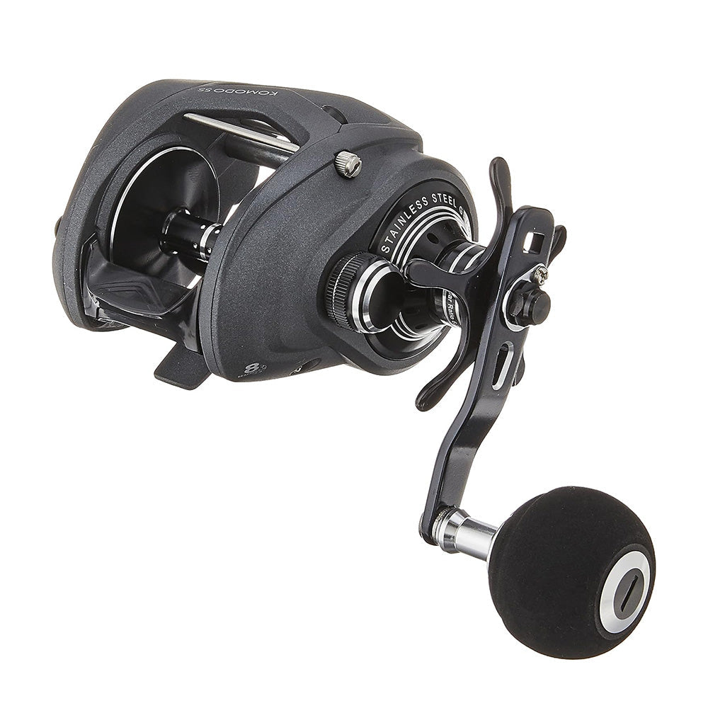 Okuma Komodo SS Large Capacity Low Profile Baitcaster, KDS-463P, 130  yds-30LB, Power Handle